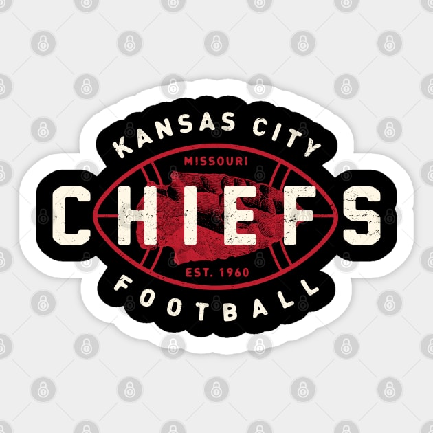 Kansas City Chiefs 4 by Buck Tee Sticker by Buck Tee